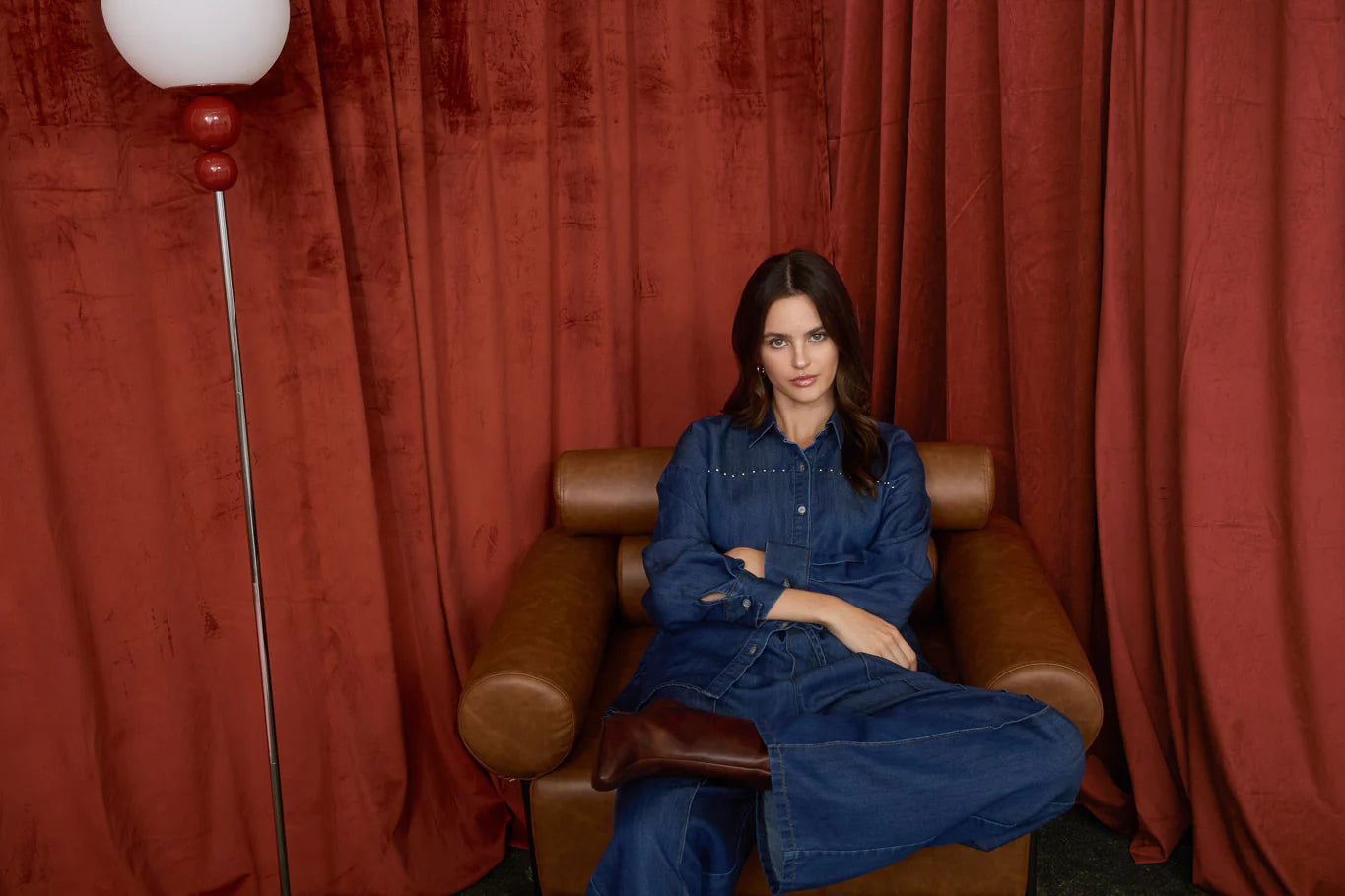 Studded & Stylish Denim Button Down