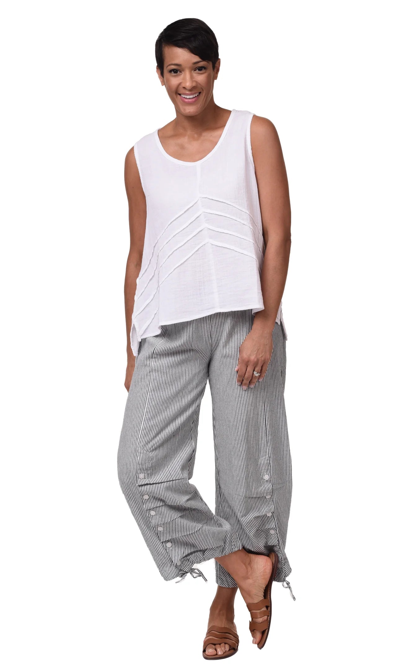 Tulip Ticking Stripe Scooter Pant