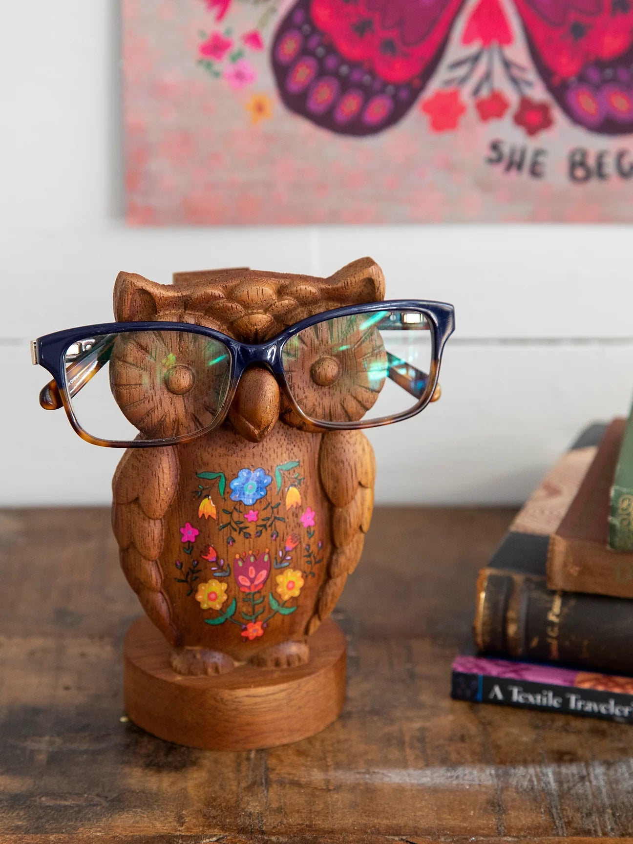 Owl Eyeglass Holder Stand