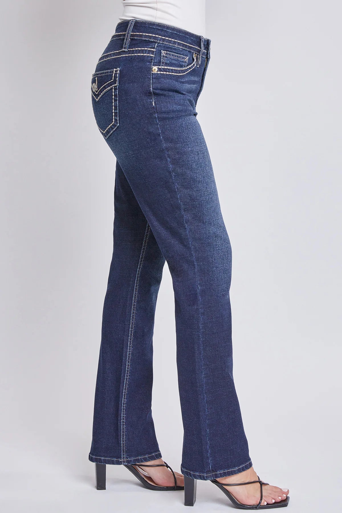 Flawless Finish Mid-Rise Bootcut Jeans