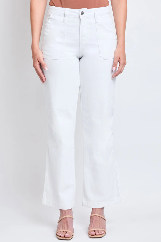 High Rise Pork Chop Wide Leg Pants