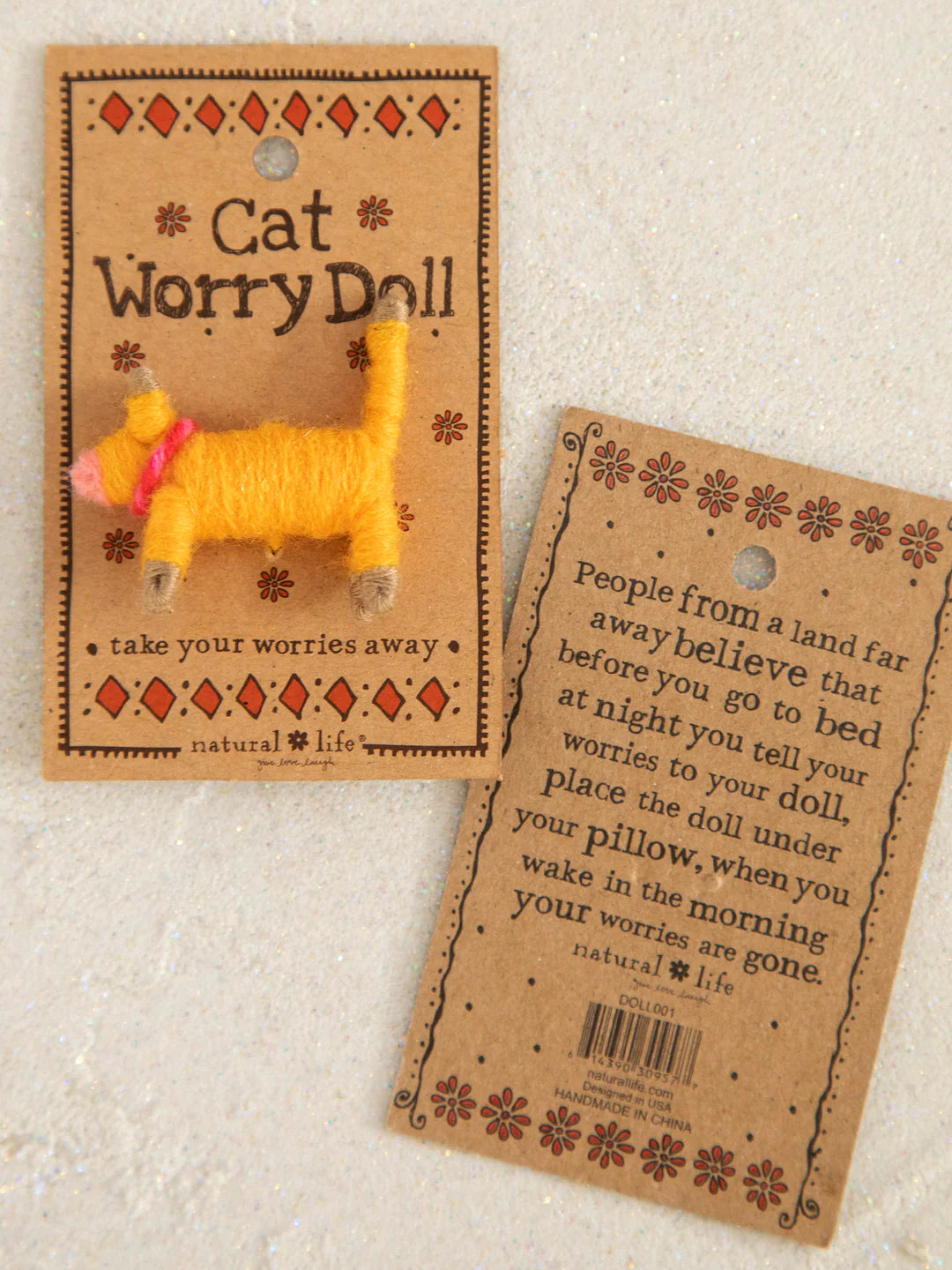 Natural Life Cat Worry Doll