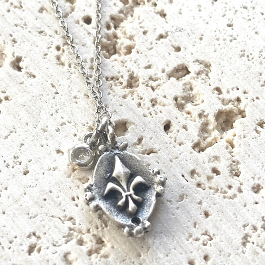 French Fleur De Lis Lys French Layering Necklace