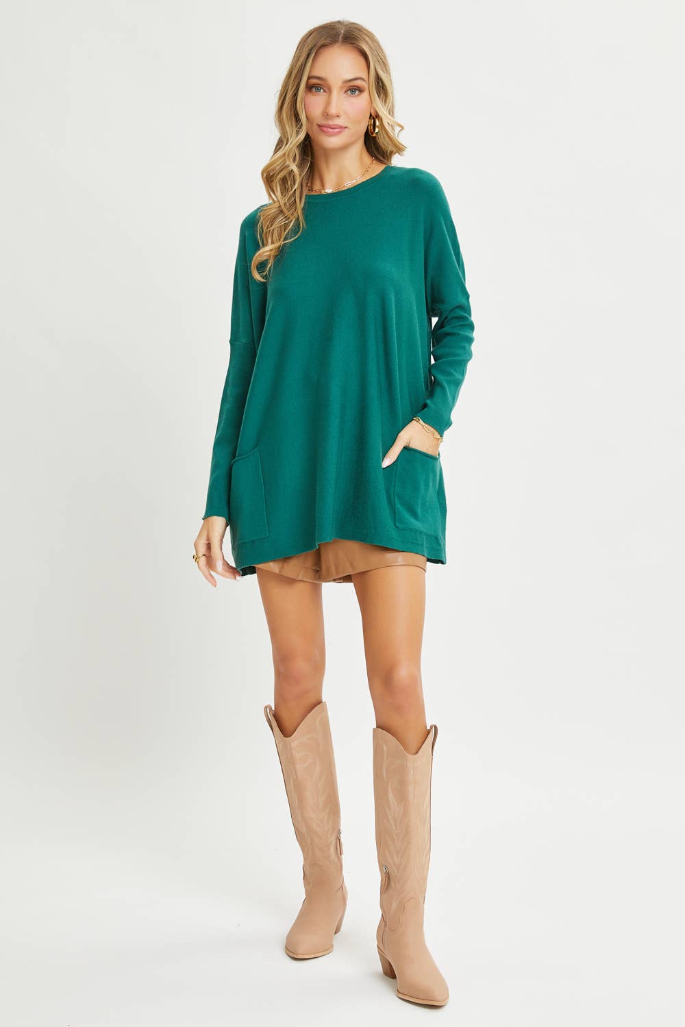 Comfy Oversized Tunic Sweater