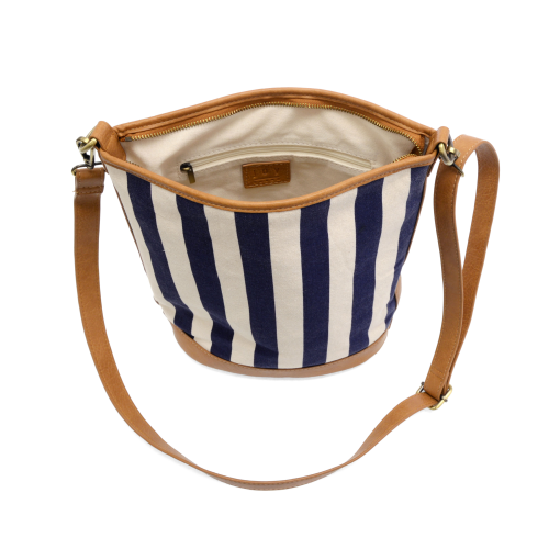 Awning Stripe Bucket Canvas Bag