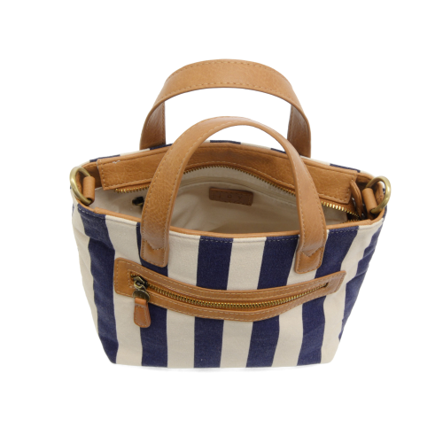 Awning Stripe Mini Canvas Tote