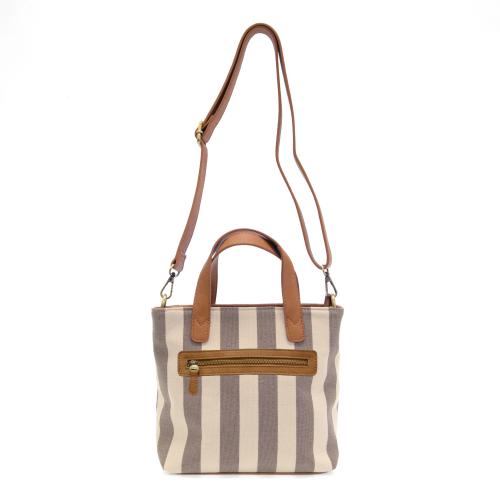 Awning Stripe Mini Canvas Tote