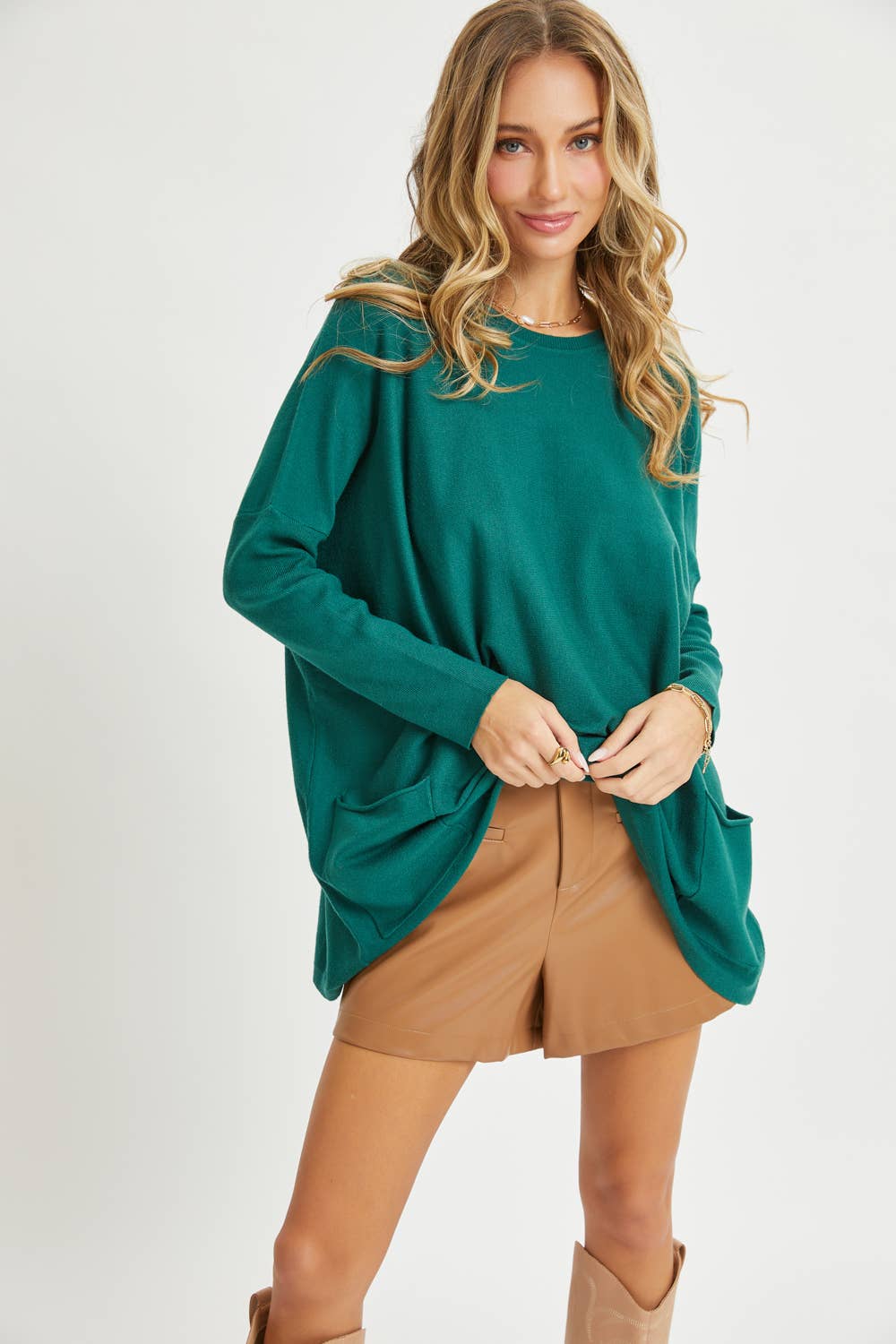 Comfy Oversized Tunic Sweater