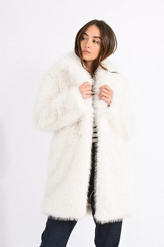 Snow White Faux Fur Coat