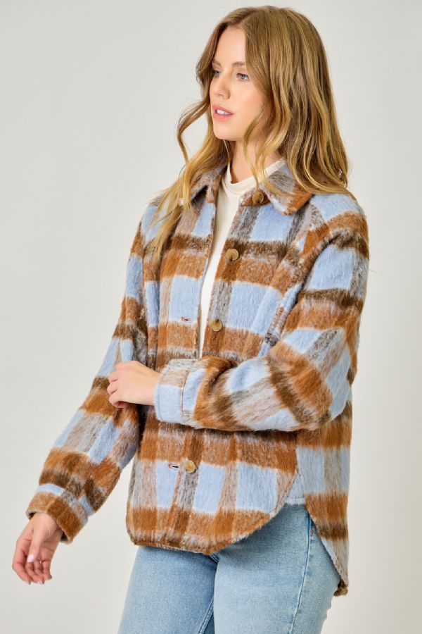 Perfectly Plaid Shirt Jacket