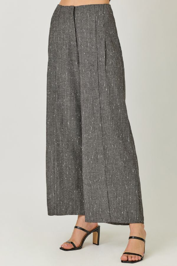 Shimmer & Stride Pinstripe Trousers