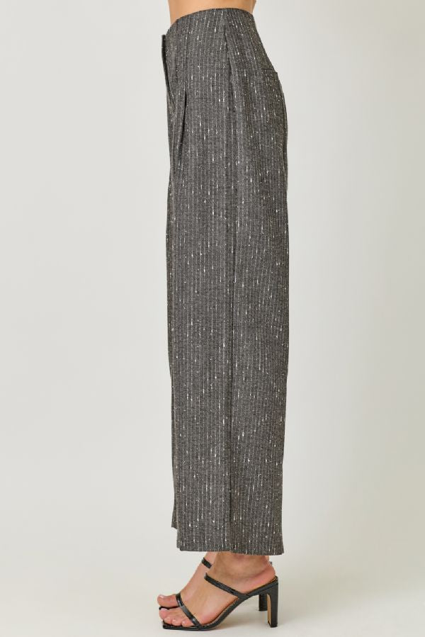 Shimmer & Stride Pinstripe Trousers
