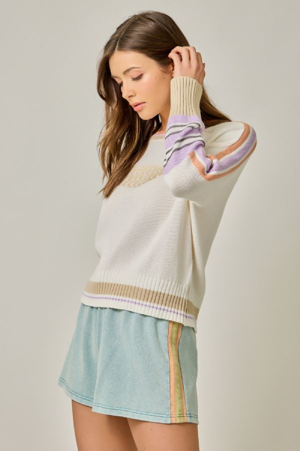 Catch of the Day Color Block Sweater
