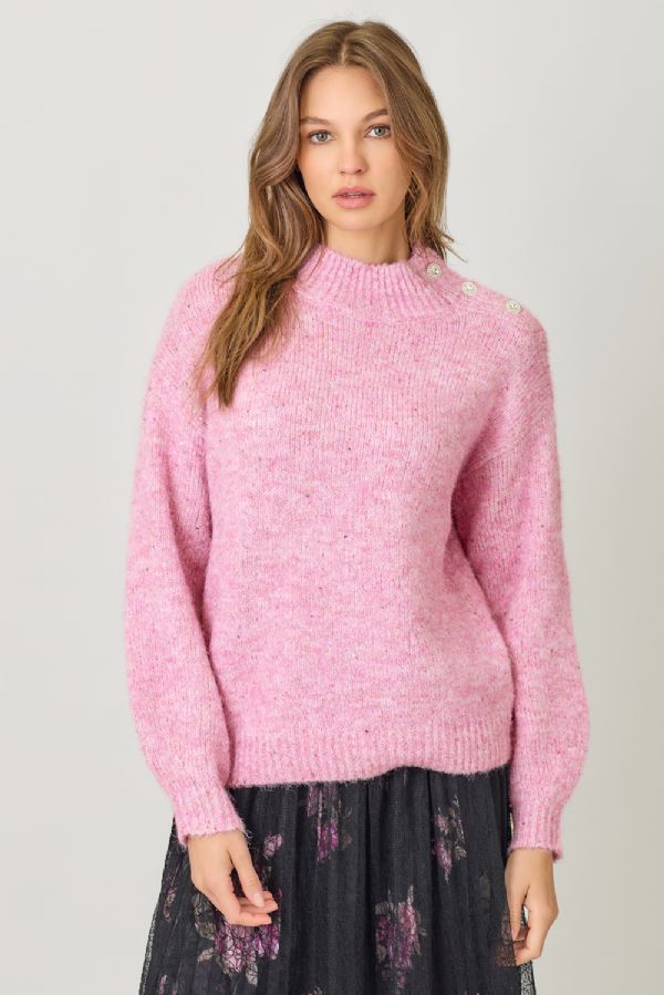 Shimmer & Shine Mock Neck Sweater