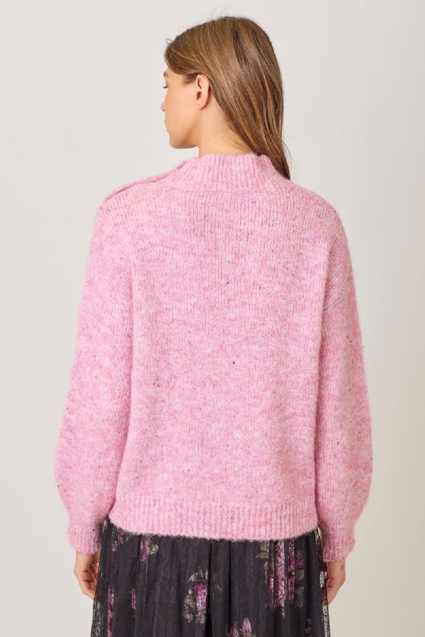 Shimmer & Shine Mock Neck Sweater