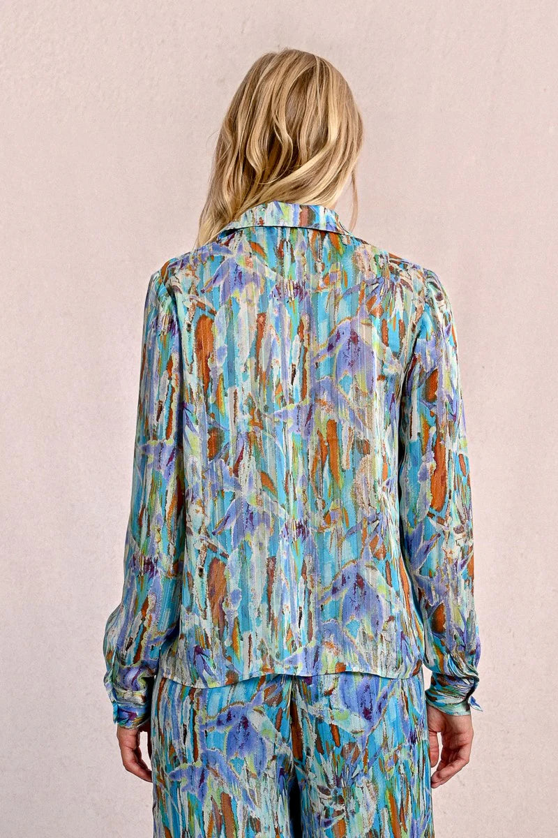 Paint Print Blouse