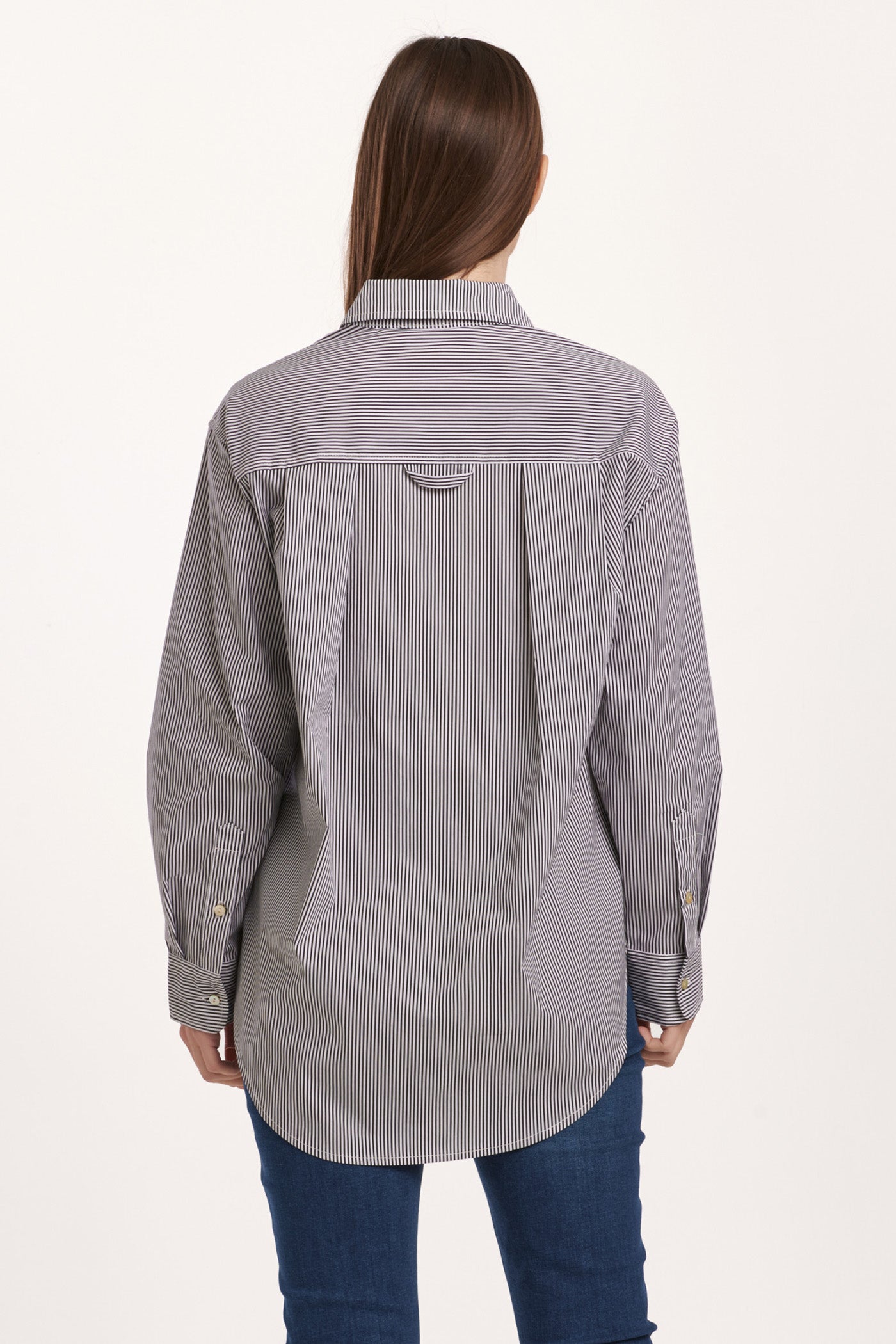 Lola Oversized Button Up Stripe Shirt