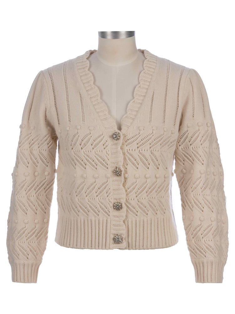 Kut From The Kloth Mimi Scallop Neck Cardigan