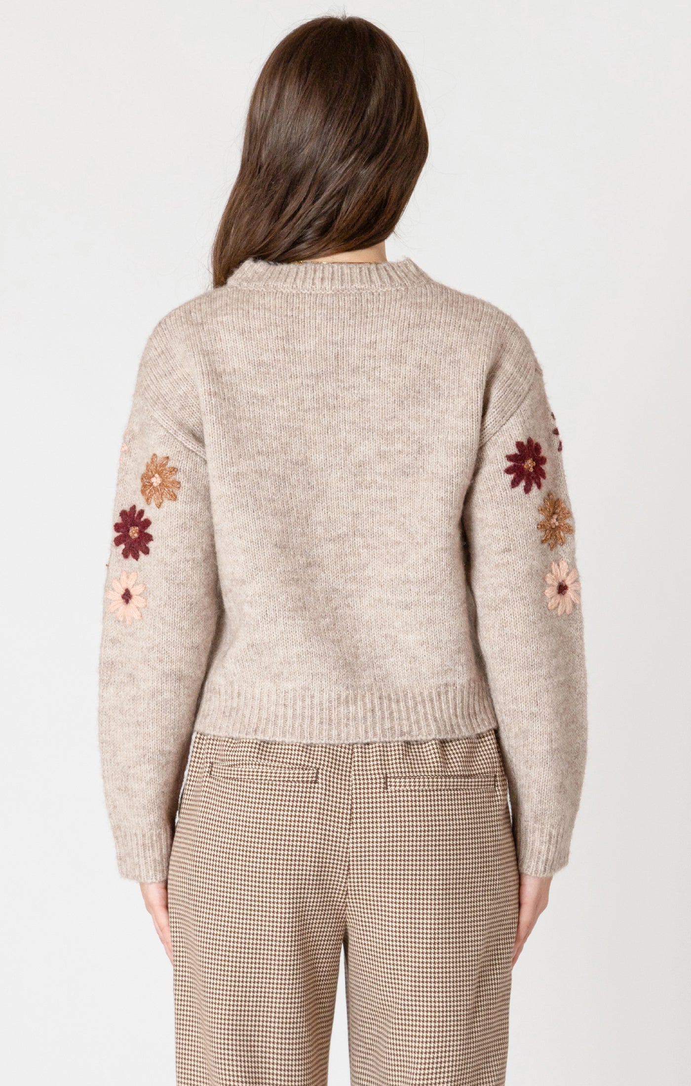 Floral Meadow Appliqué Sweater