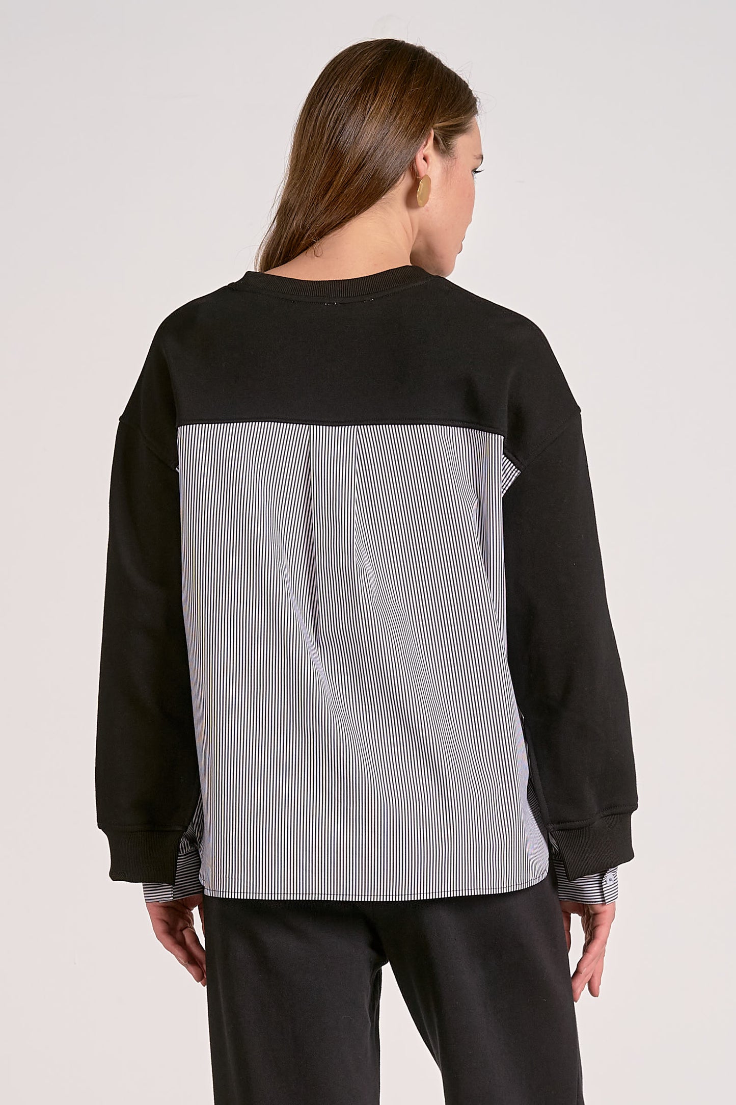 Layered Illusion Mixed Media Top