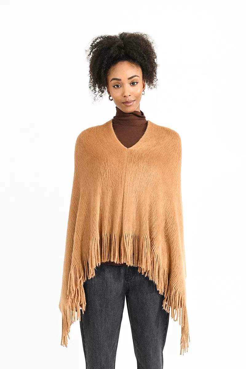 Textured Pullover Poncho