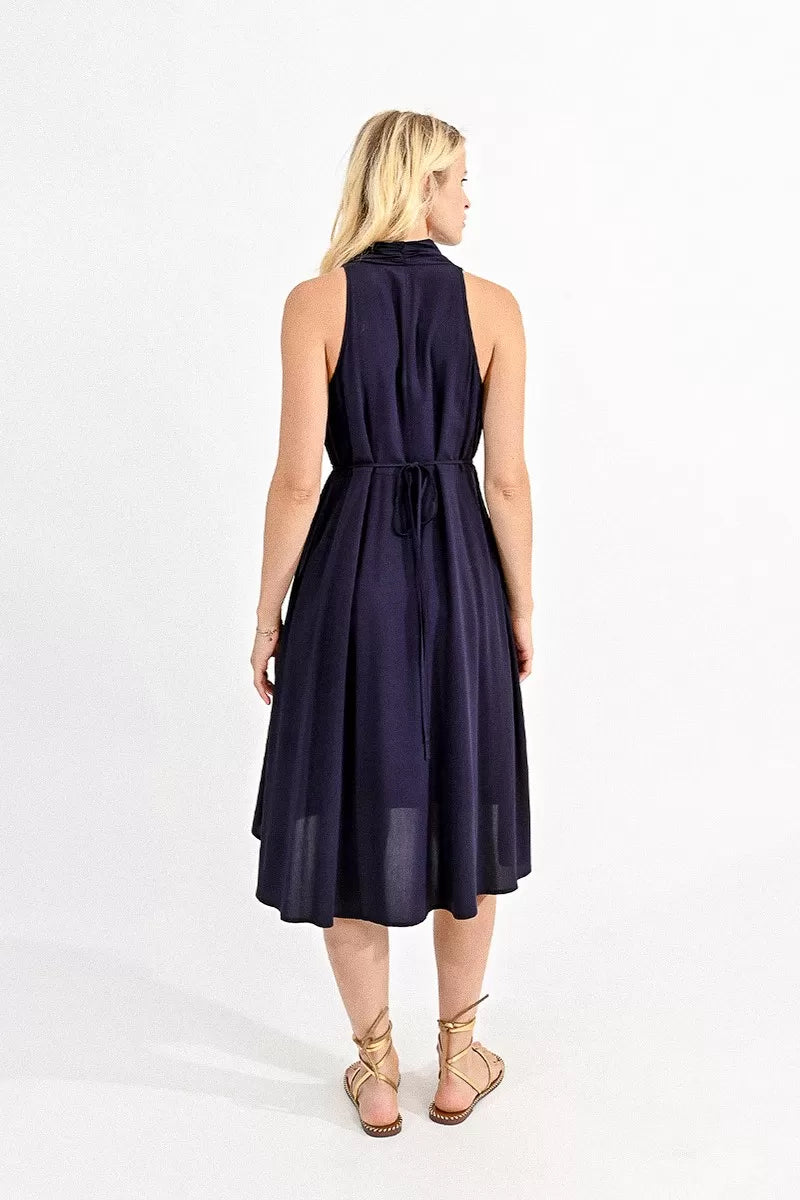Sleek Navy Marilyn Dress