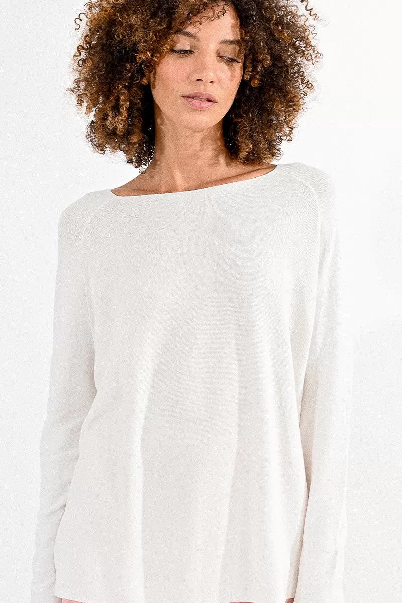 Loose Fit Raglan Sleeve Sweater