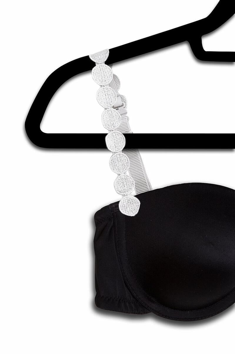 White Bra / Interchangeable White Circles Strap