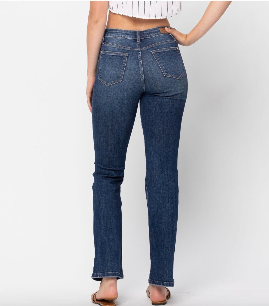 Judy Blue Mid Rise Non Distressed Bootcut Jeans