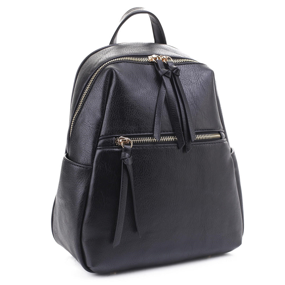 Faux Leather Backpack – Pizzazz