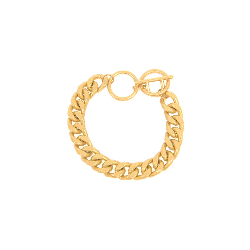 Wheat Chain Toggle Bracelet