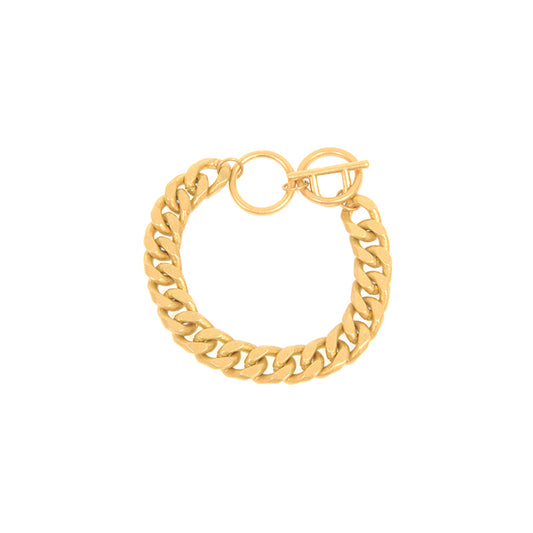 Wheat Chain Toggle Bracelet