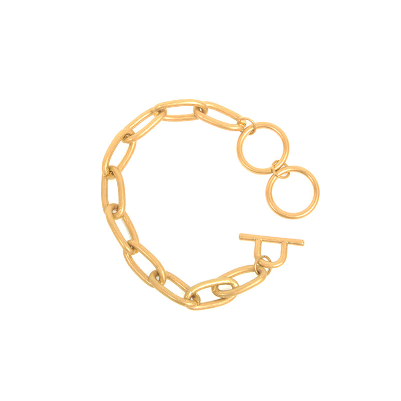Oval Link Chain Toggle Bracelet