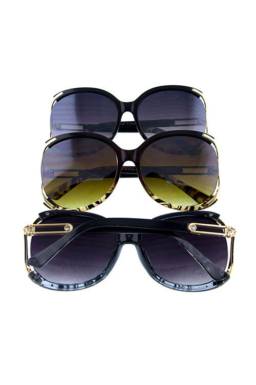 Rhinestone Square Style Sunglasses