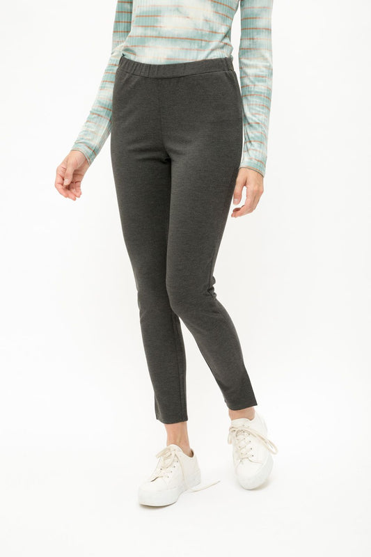 Soft Ponte Bottom Slit Leggings