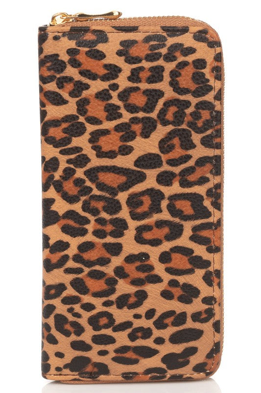 Leopard Print Rectangle Fashion Wallet