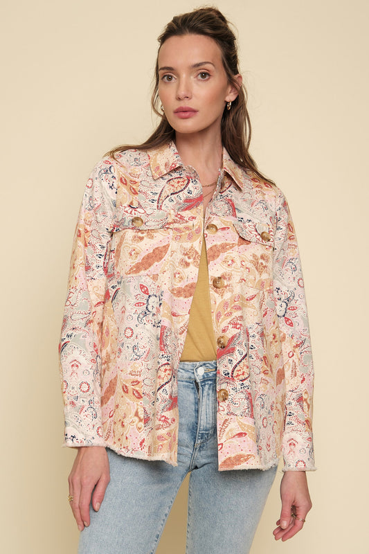 Stand Out Paisley Shacket