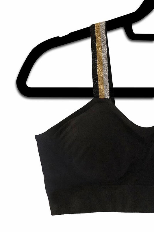 Metallic Tricolor (attached to our plus size black bra)
