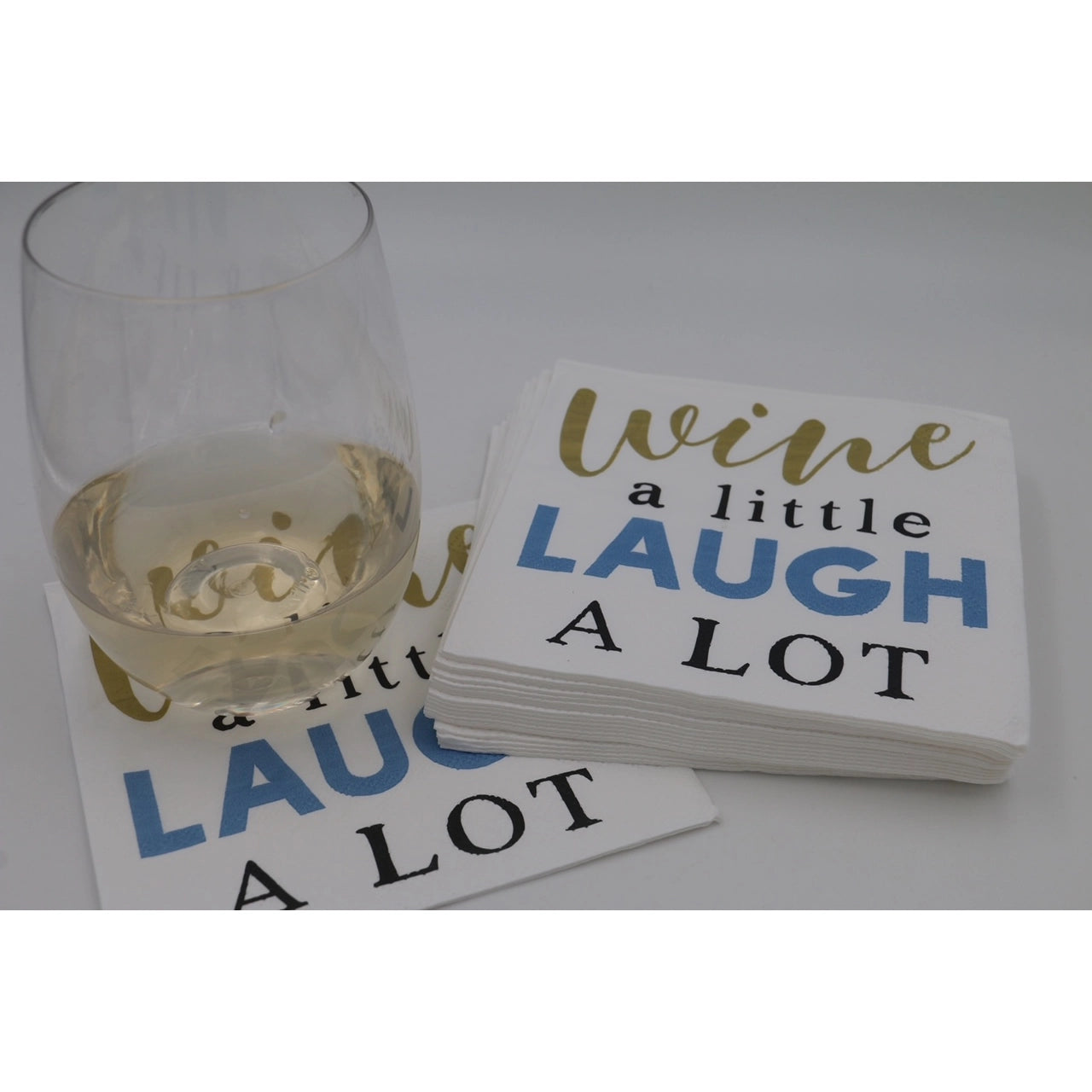 Wine A Little Laugh A Lot Cocktail Napkins