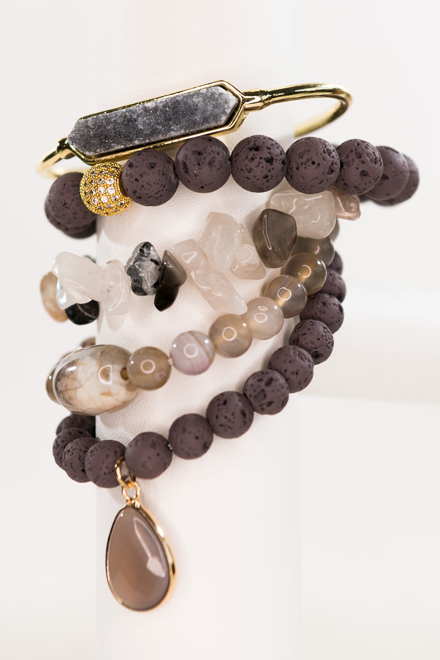 Ghana Bracelet Set Smokey Hue