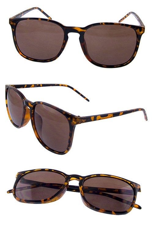 Neutral Square Retro Fashion Sunglasses