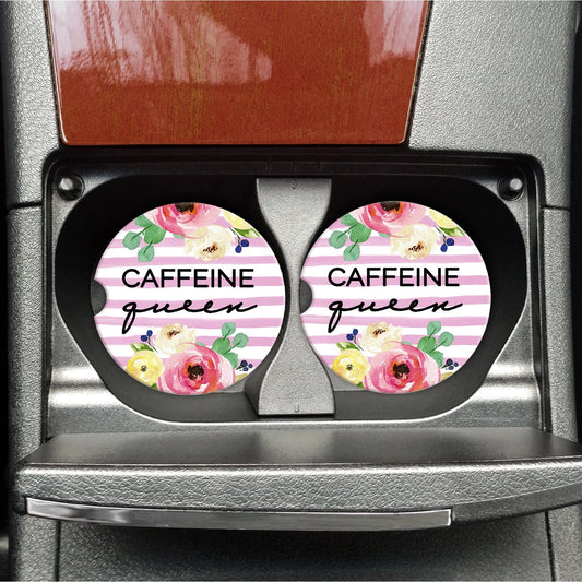 Caffeine Queen Car Coasters