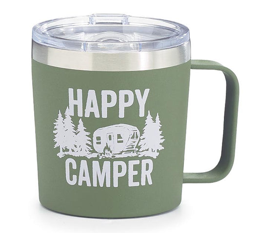 Happy Camper Stainless Travel Mug