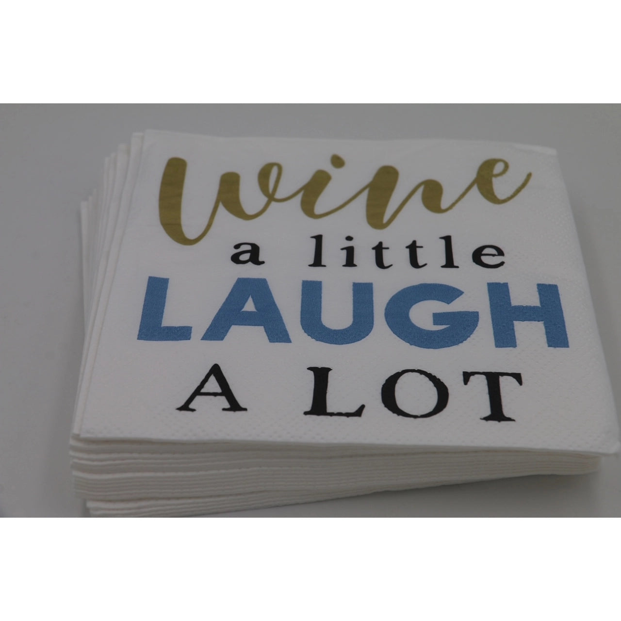 Wine A Little Laugh A Lot Cocktail Napkins