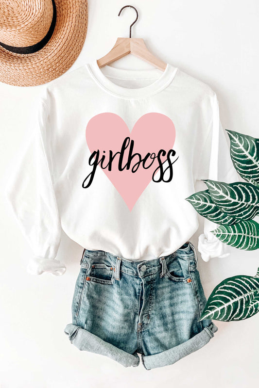 Girl Boss Graphic Sweateshirt