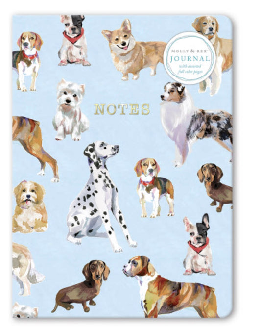 Dog Breed Pattern Soft Cover Journal