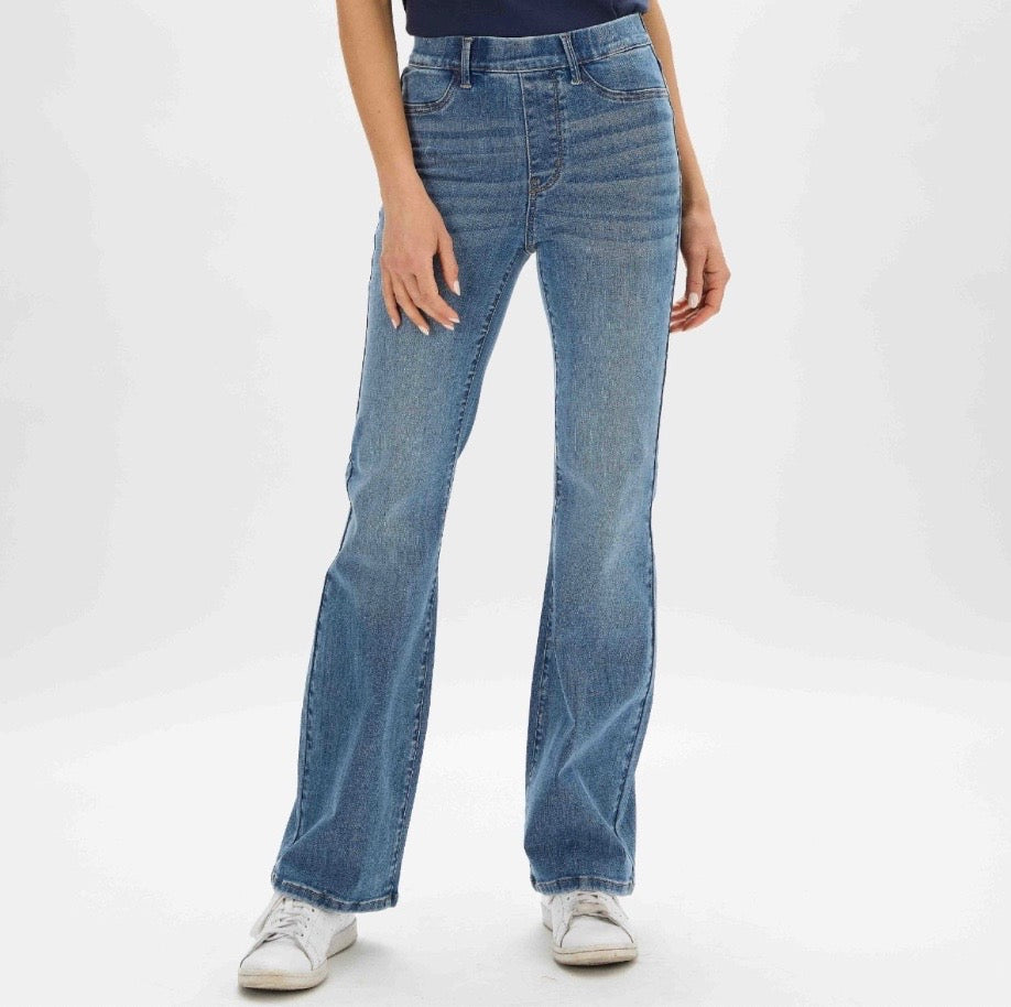 Judy Blue High Waist Elastic Waistband Pull On Slim Boot Jeans
