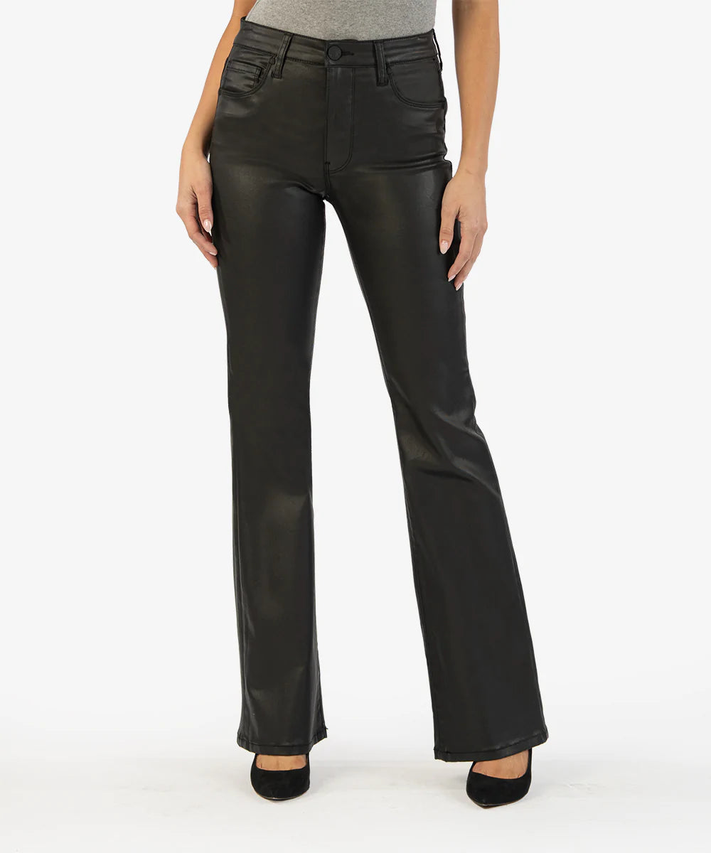 Kut From The Kloth Ana Fab Ab Coated High Waist Flare Jeans