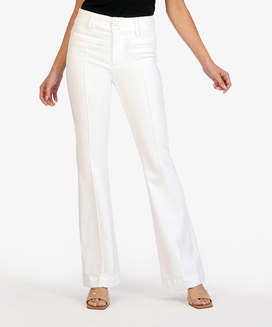 Kut From The Kloth Ana High Rise Flare (White)