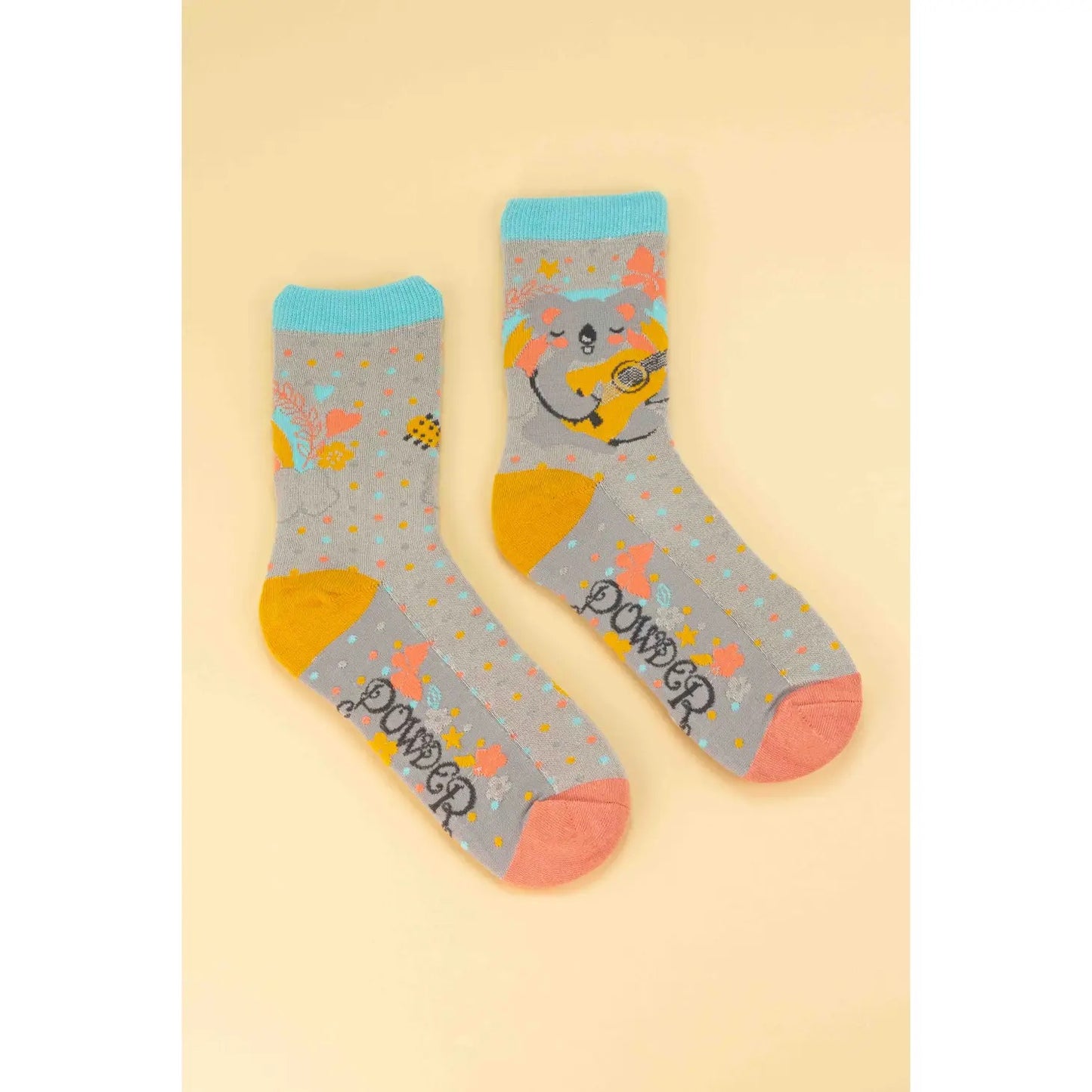 Ladies Ankle Socks Musical Koala